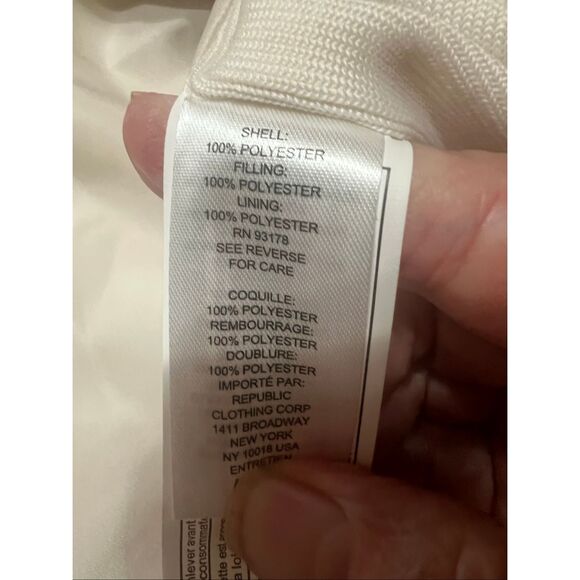 Truth Womans Hoodie Puffer Vest Cream Sz 1X NWT - Picture 5 of 7